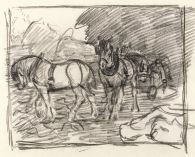 The Ploughing Team, c.1906 by Robert Polhill Bevan